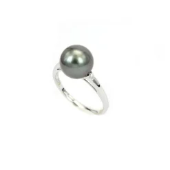 New Anello Bliss Evergreen Perla Grigia Gioielli Con Perle