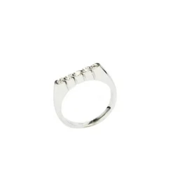 Sale Anello in Oro Bianco e Diamanti 0,12 Carati Outlet Gioielli | Anelli