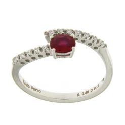 Best Anello Sogno di Rubino in Oro Bianco Anelli