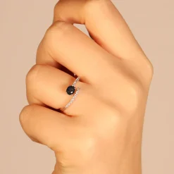 Discount Anello Sogno di Zaffiro in Oro Bianco Anelli