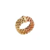 Hot Anello Fope Flexit Collezione Essentials in Oro Giallo e Rosa Gioielli Fope