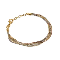 Outlet Bracciale Desmos Spark Fili In Argento Bianco Giallo Rosa Gioielli Desmos