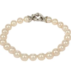 Online Bracciale Di Perle Bianche Coltivate In d’Acqua Dolce mm. 6½-7 Gioielli Con Perle