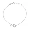 Clearance Bracciale Nota Musicale in Oro Bianco con Diamanti Bracciali