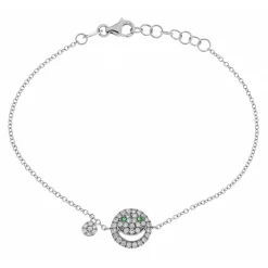 New Bracciale Smile in Oro Bianco con Diamanti Bracciali