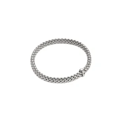 Best Bracciale Fope Collezione Vendome Flex It in Oro Bianco con Diamante Nero Gioielli Fope