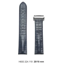 Outlet Cinturino Hamilton Jazzmaster 40 mm Blu H600.324.119 Cinturini Hamilton