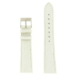 Discount Cinturino in Pelle di Coccodrillo Colore Bianco Cinturini In Pelle Di Coccodrillo