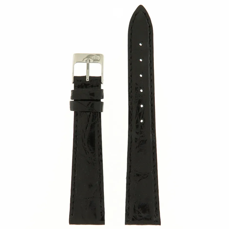 Discount Cinturino in Pelle di Vero Coccodrillo Nero Cinturini In Pelle Di Coccodrillo
