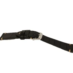 Best Cinturino in Pelle Vintage Colore Nero Stampa Coccodrillo Cinturini Vintage