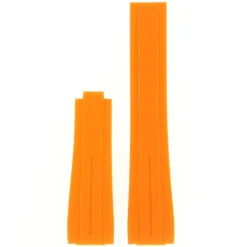 Outlet Cinturino in Silicone Arancione Compabile Rolex Ansa Curva Cinturini Compatibili Rolex