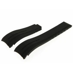 Outlet Cinturino in Silicone Nero Compabile Rolex Ansa Curva Cinturini Compatibili Rolex