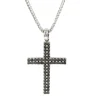 Best Collana In Oro Bianco Con Croce di Diamanti Neri Collane