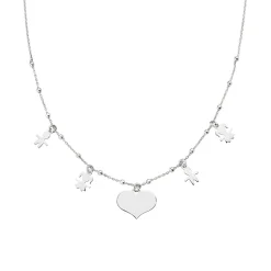 Outlet Collana Amen Cuore e Bambini Outlet Gioielli