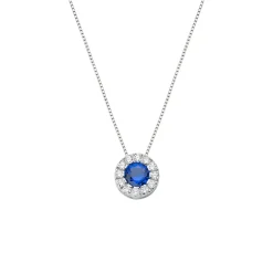Outlet Collana Amen Royal Zirconi Blu e Bianchi Outlet Gioielli