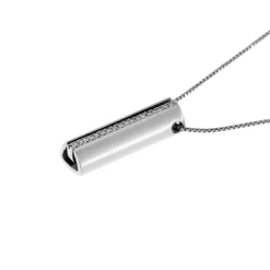 Sale Collana Bibigi in Oro Bianco con Diamanti 0,10 Carati Collane
