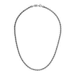 Discount Collana Desmos Barrel Crystal In Argento Brunito Uomo Gioielli Desmos Uomo