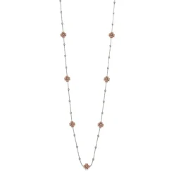 Hot Collana Desmos Passion Fiori In Argento Rosato Gioielli Desmos