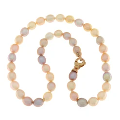 Hot Collana di Perle Coltivate Acqua Dolce Multicolor 8-8,5 mm Gioielli Con Perle
