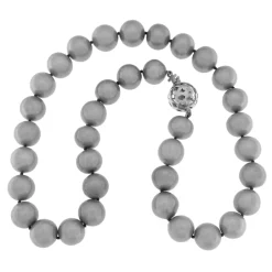 Online Collana di Perle Coltivate Acqua Dolce Grigie 12-13 mm Gioielli Con Perle