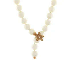 New Collana di Perle Coltivate d’Acqua Dolce Bianche 7-8 mm Gioielli Con Perle