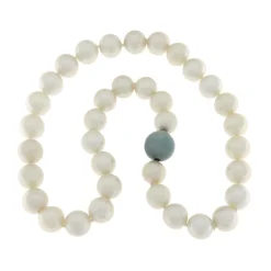 Fashion Collana di Perle Coltivate d’Acqua Dolce Bianche 11-12 mm Gioielli Con Perle