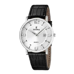 Best Festina Uomo Classic Acciaio e Pelle Nera Uomo Orologi Festina Uomo
