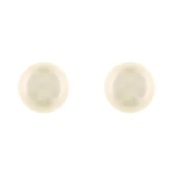 Fashion Orecchini in Oro Bianco con Perle Coltivate Giapponesi Bianche 7-7,5 mm Gioielli Con Perle