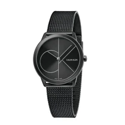 Best Orologio Calvin Klein Minimal Donna In Acciaio PVD Nero MM. 35 Con Cinturino Maglia Milano Donna Orologi Calvin Klein Donna | Outlet Orologi