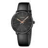 Hot Orologio Calvin Klein Uomo Nuova Collezione High Noon Retro Nero Cassa MM. 40 PVD Nero e Cinturino In Pelle Nero Uomo Outlet Orologi | Orologi Calvin Klein Uomo