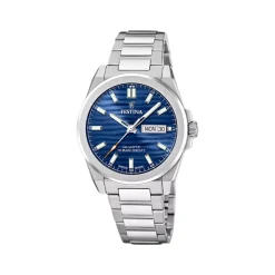 New Orologio Festina Swiss Made Azzurro Acciaio Quartz 40 mm Uomo Orologi Festina Uomo
