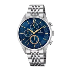Best Orologio Festina Timeless Cronografo Blu 41,5 mm Uomo Orologi Festina Uomo
