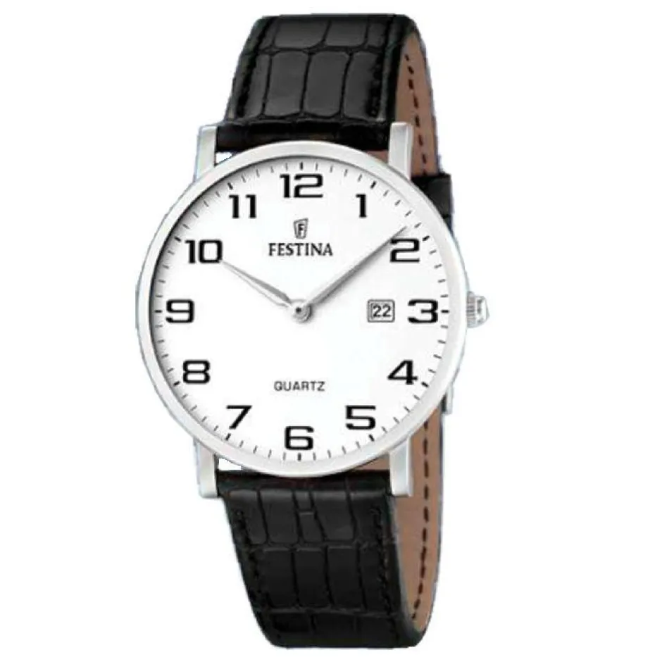 Outlet Orologio Festina Uomo Collezione Classic In Acciaio MM. 40 Con Cassa Ultrapiatta Uomo Orologi Festina Uomo
