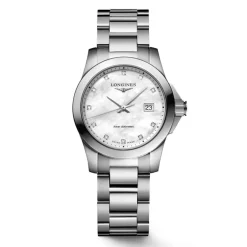 Best Orologio Longines Conquest Quarzo Acciaio Madreperla 29,50 mm Donna Orologi Longines Donna